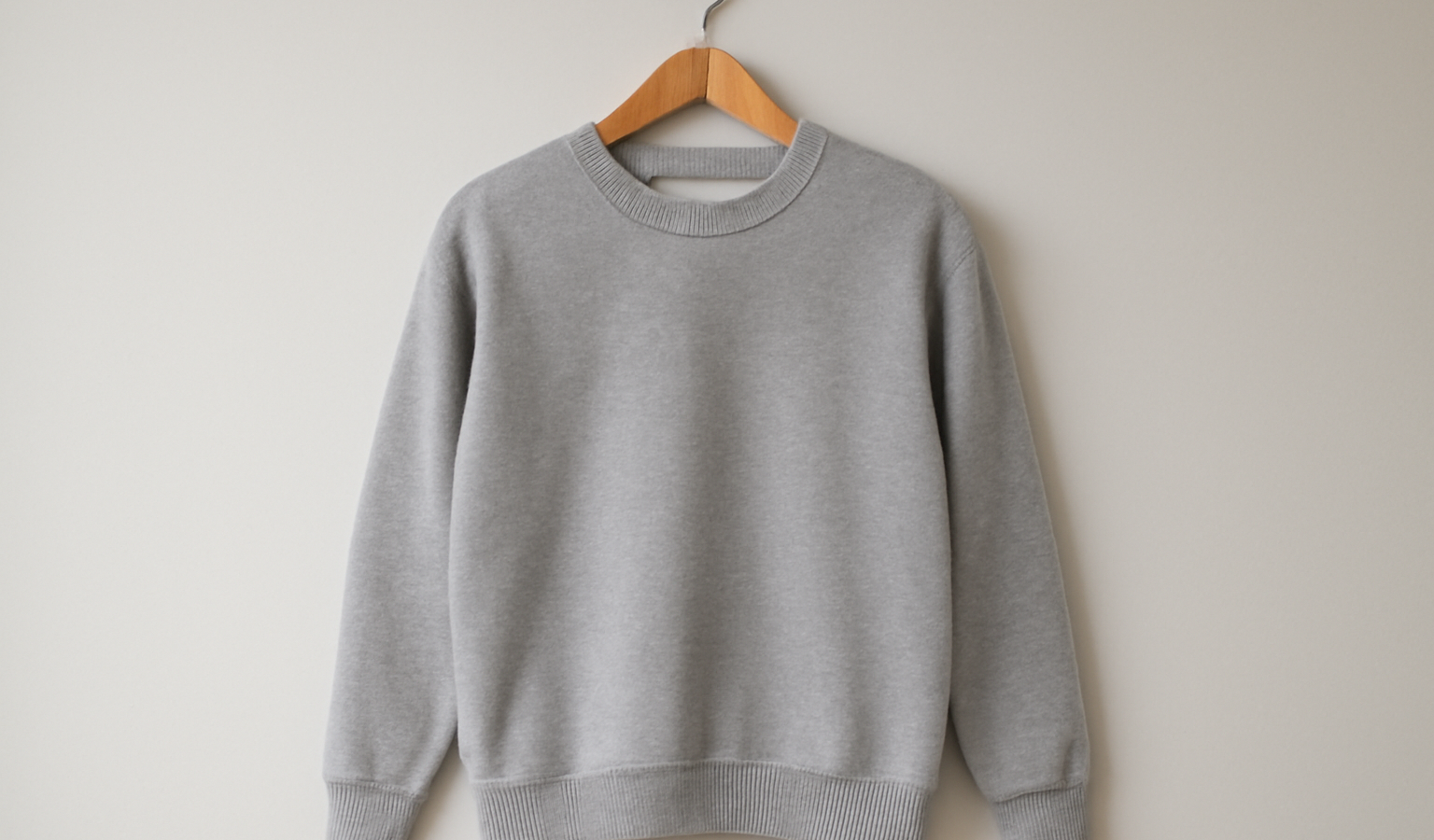 sweat uni accroché sur cintre