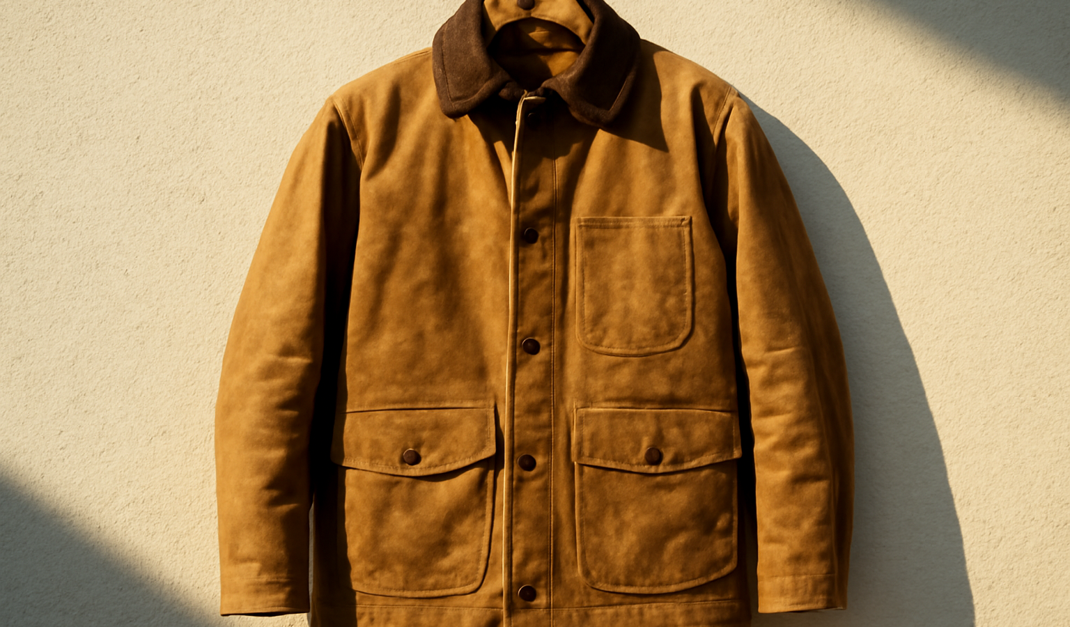 veste cirée exposée à la lumière du soleil