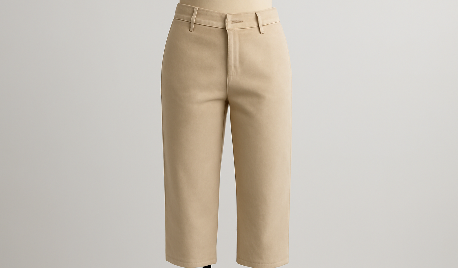 pantalon raccourci posé sur mannequin