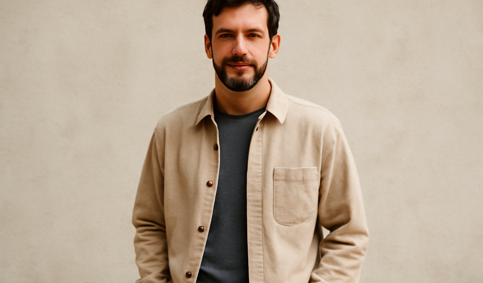 homme portant surchemise par dessus t-shirt