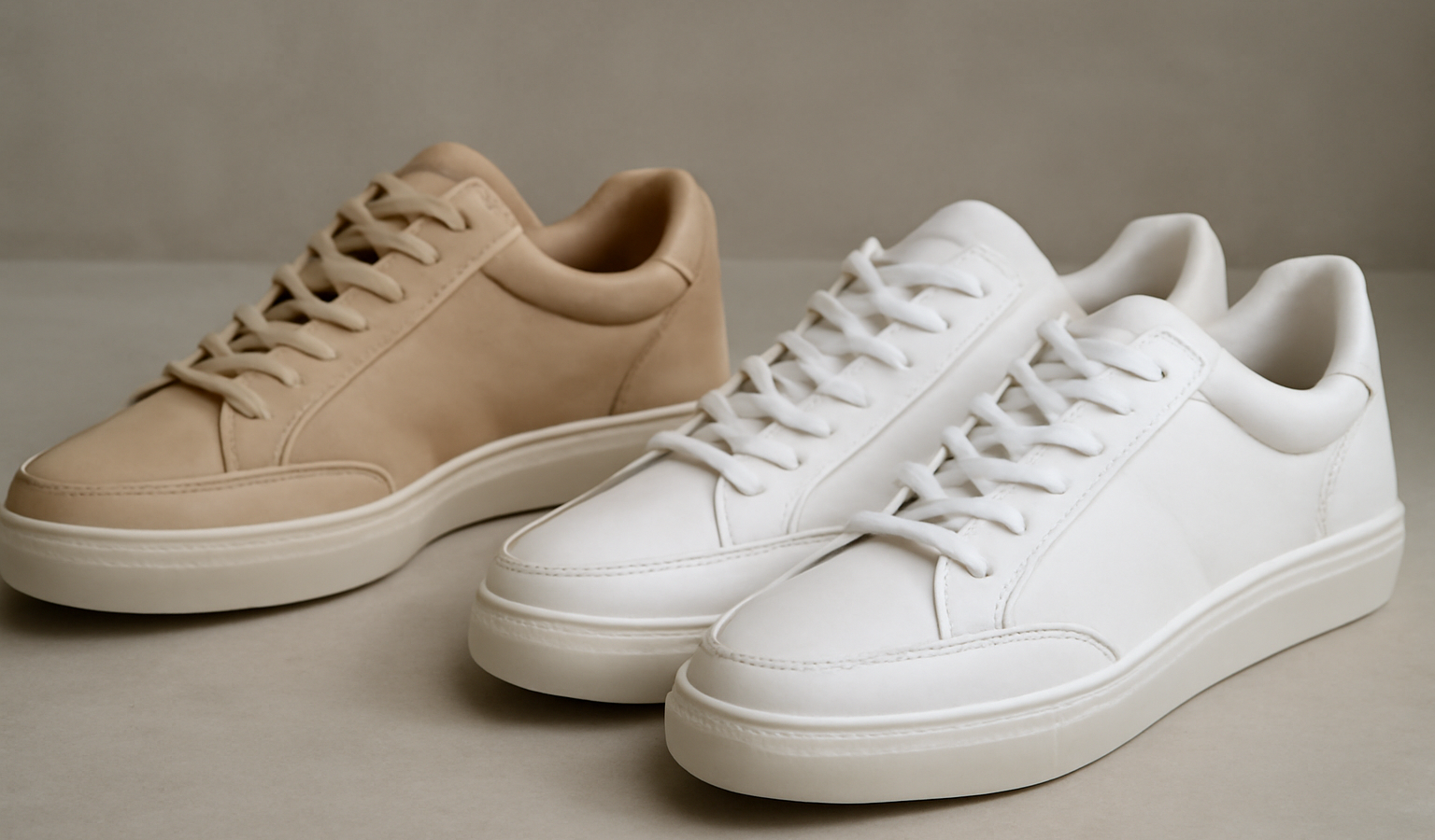 deux paires de baskets côte à côte