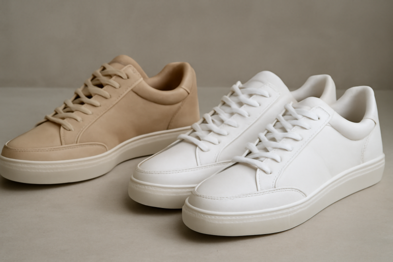 deux paires de baskets côte à côte