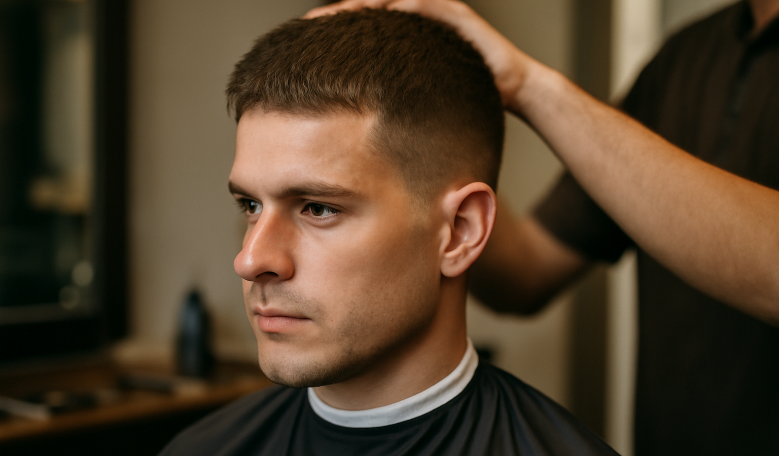 homme chez coiffeur constatant coupe courte