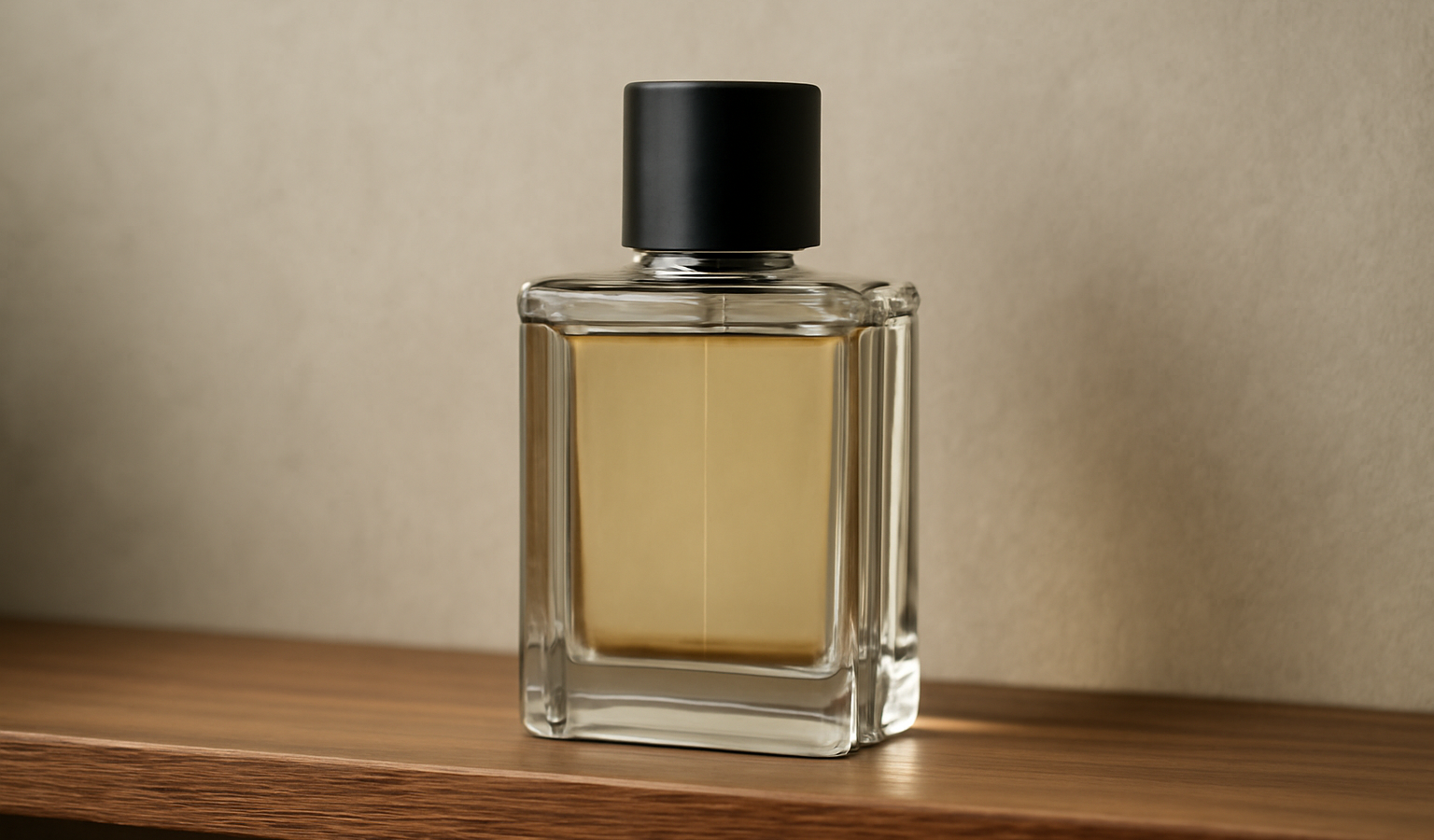 flacon de parfum sobre sur une étagère